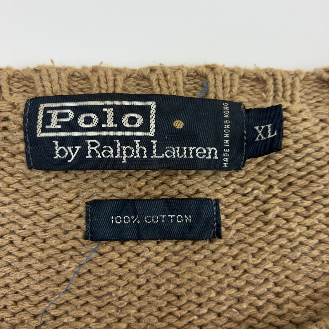 Polo 폴로 랄프로렌 베이지 코튼 라운드 오버핏 니트 상품이미지5