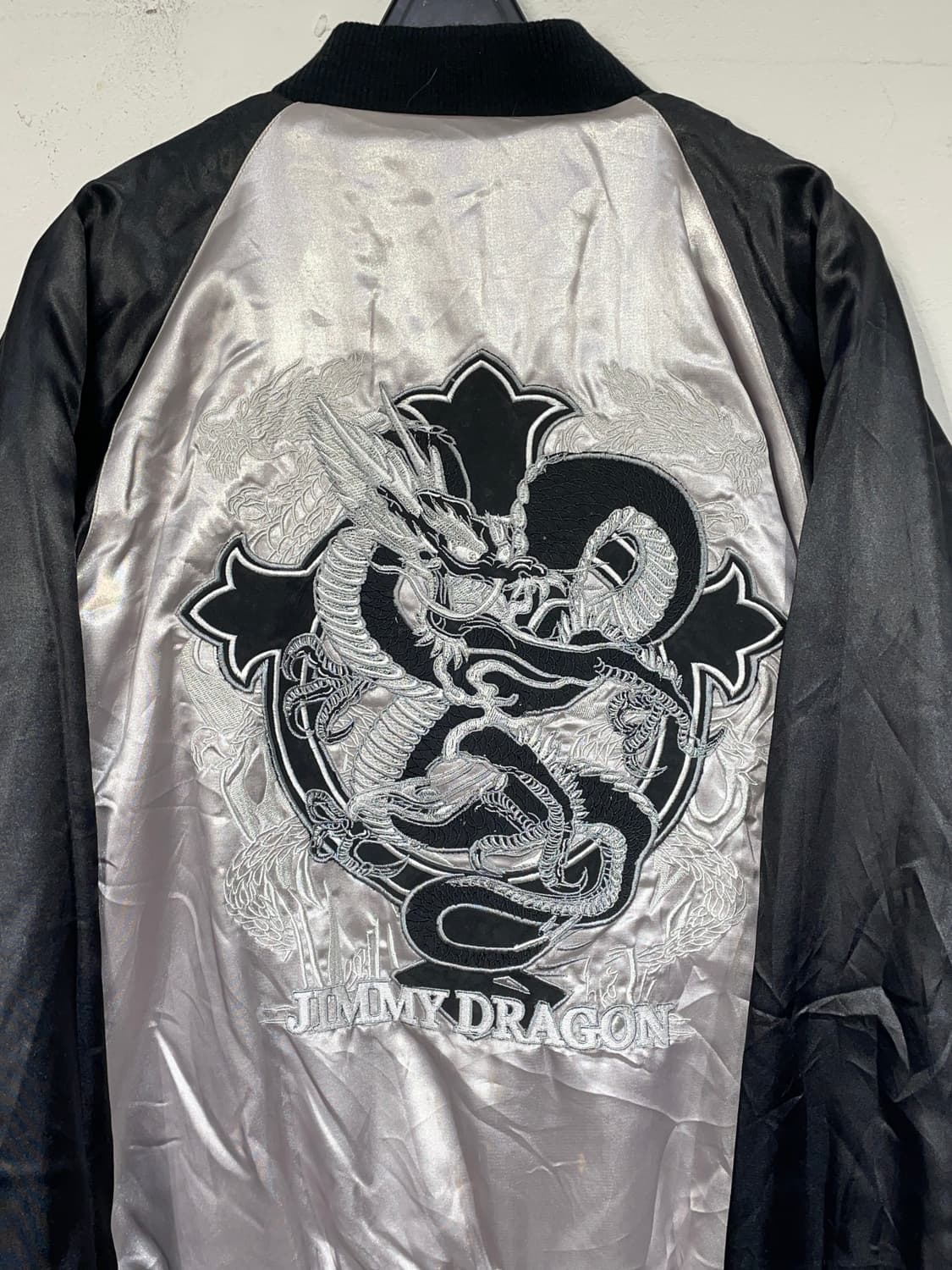 일본빈티지 십자가 용 자수 스키잔 오리엔탈 스카쟌 상품이미지8