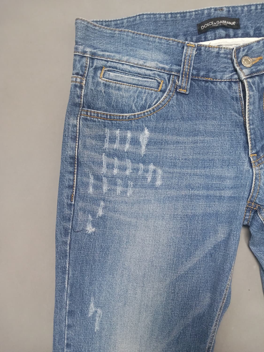[32] 돌체앤가바나 스크래치 스트레이트진 청바지 상품이미지2