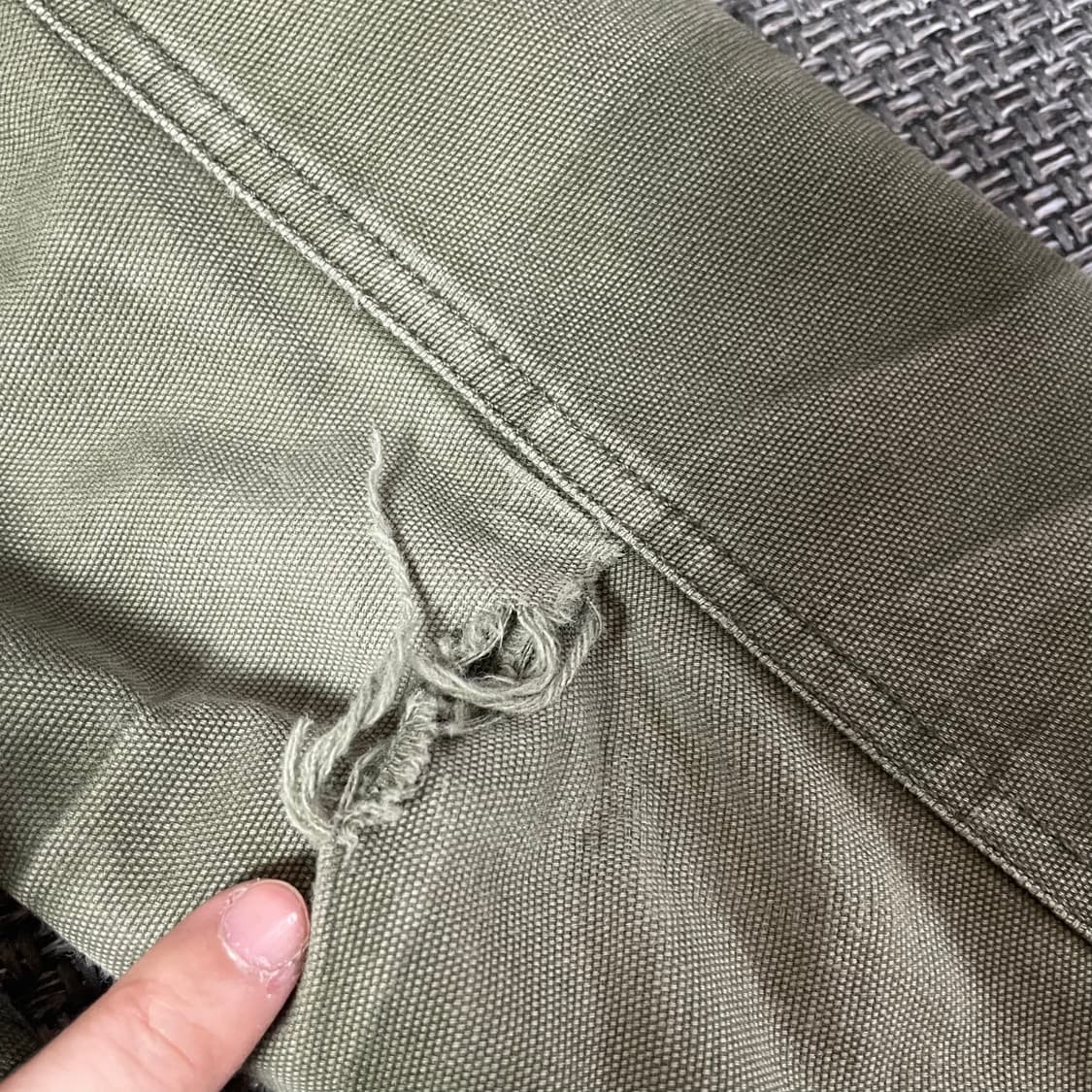 디키즈 OG 투포켓 카키 후드 워크 자켓 S 상품이미지7