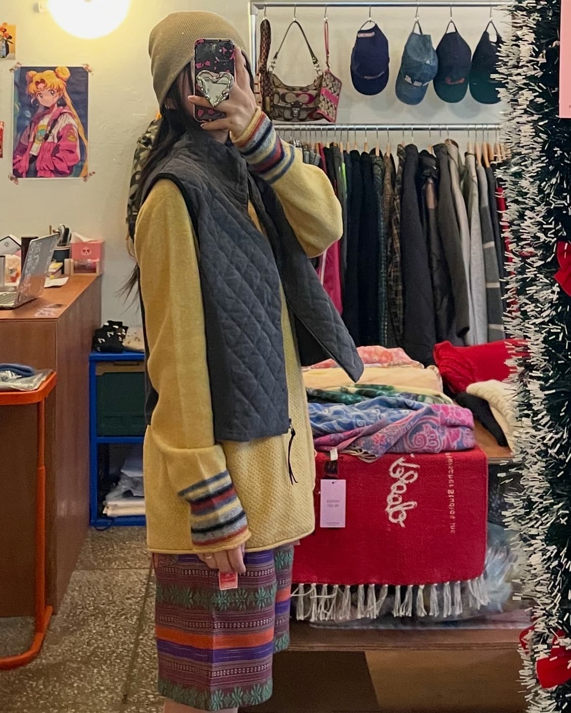 퀄팅 그레이 베스트 [무배] 상품이미지2