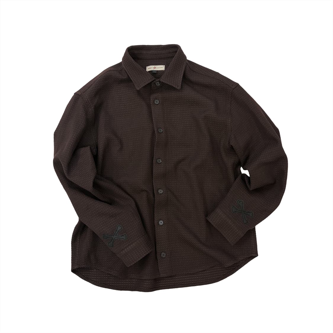 아오이로 Bone Patch Japanese Wool Shirt 상품이미지1