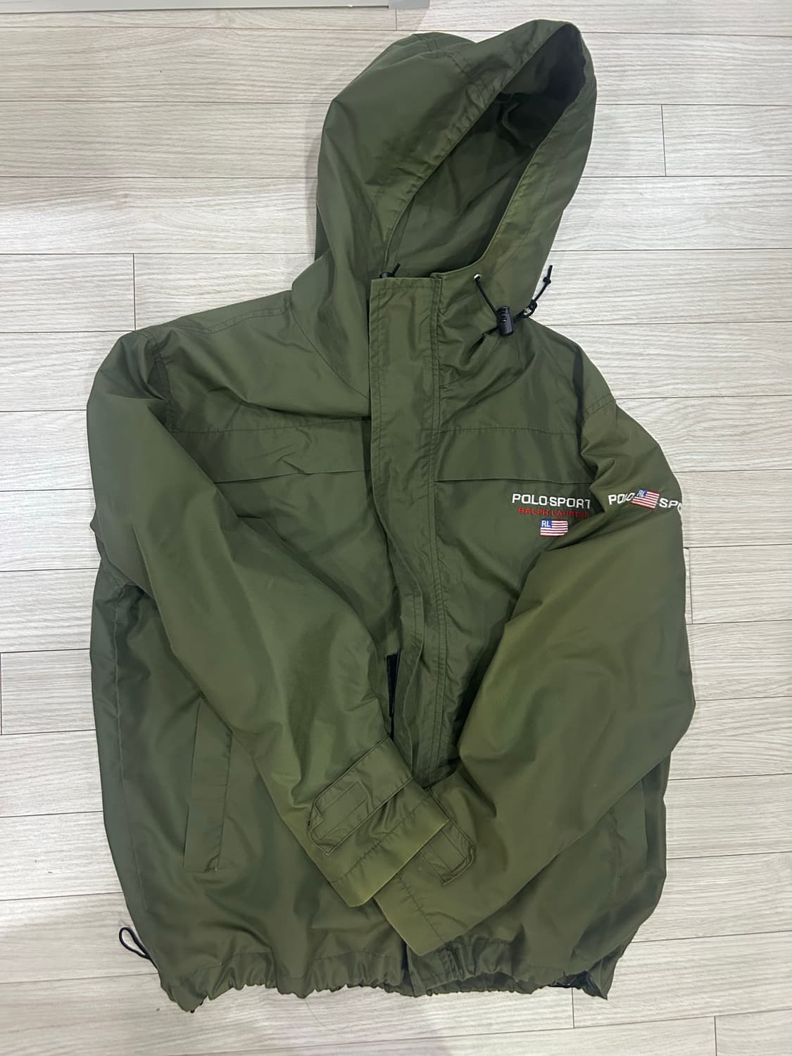 폴로 빈티지 바람막이 카키 상품이미지1