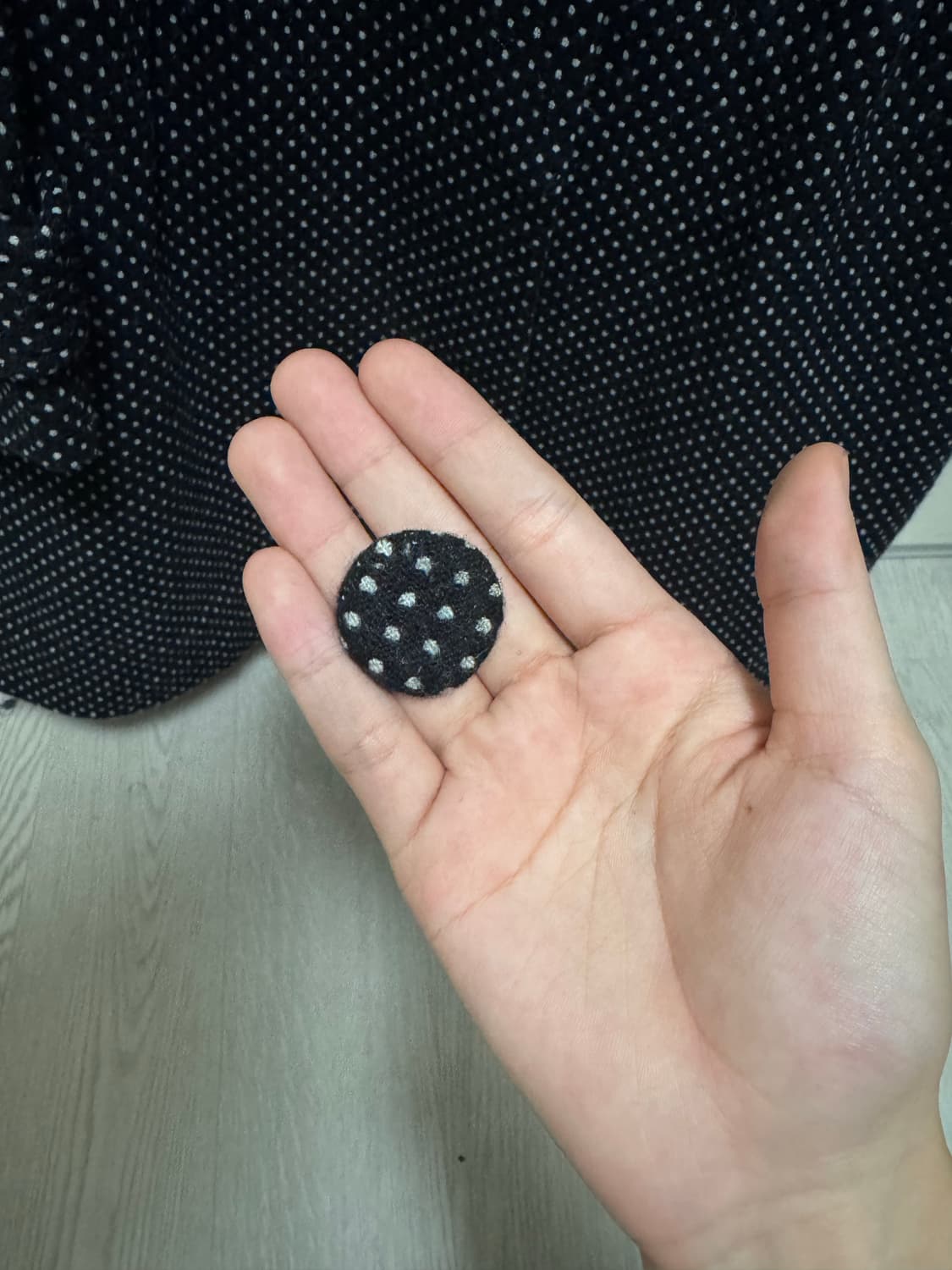 일본 빈티지 모리걸 니혼진 도트 코트 상품이미지5