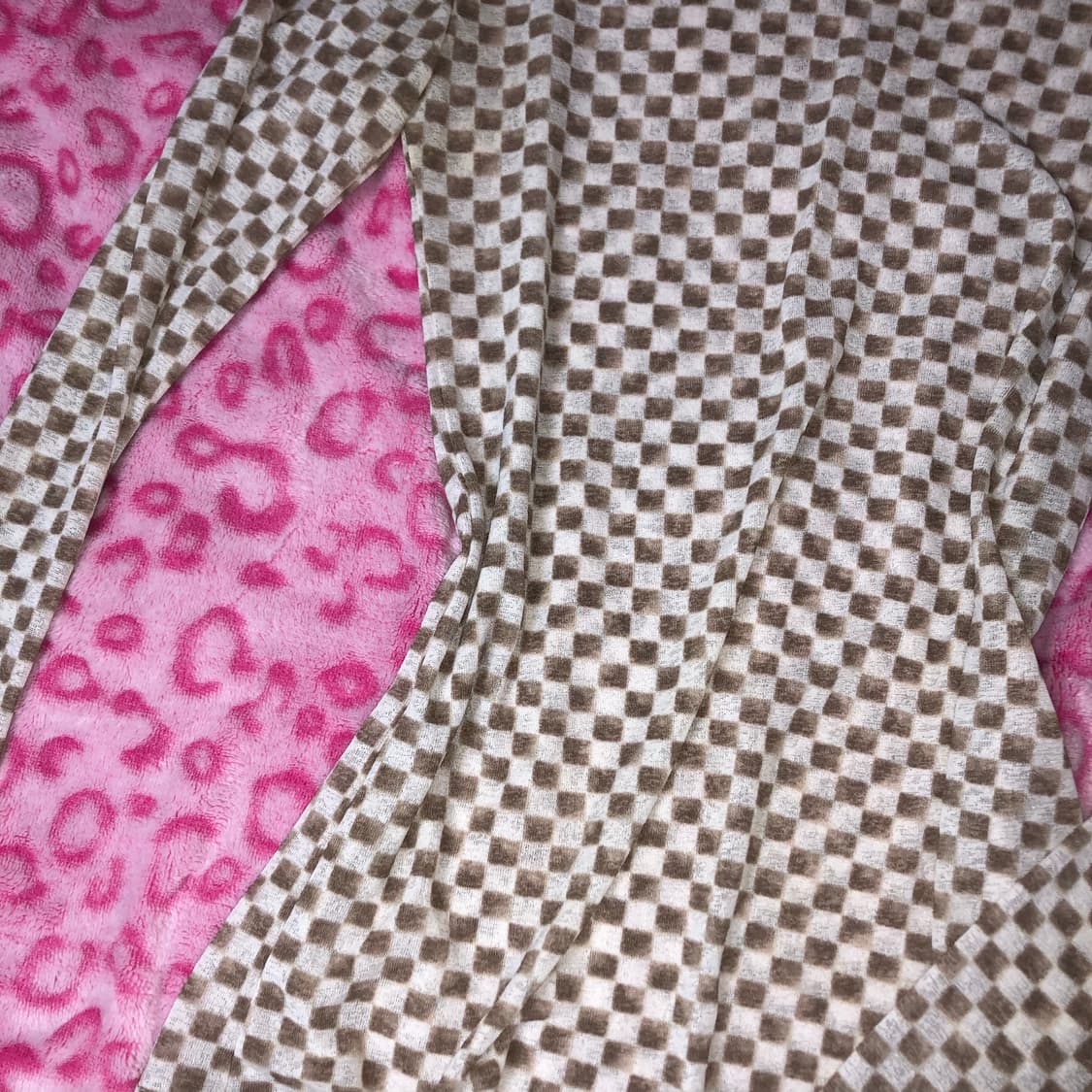 빈티지 시스루 레이어드 체크보드 이너 롱슬리브 상품이미지2