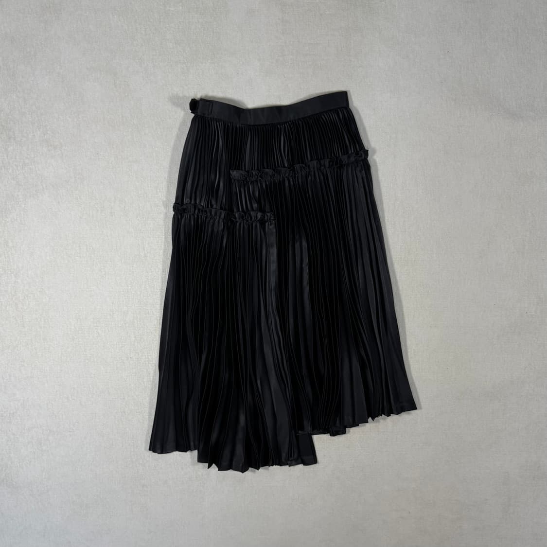 Pleated Black Belt Skirt 상품이미지4