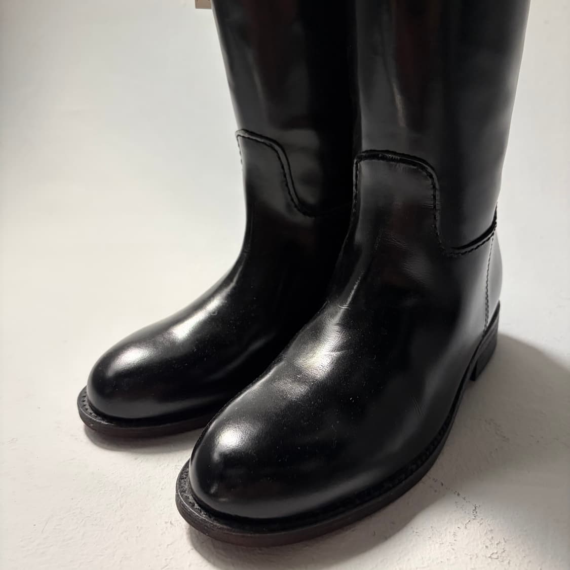 90‘s Rounded Toe Riding Boots 상품이미지2