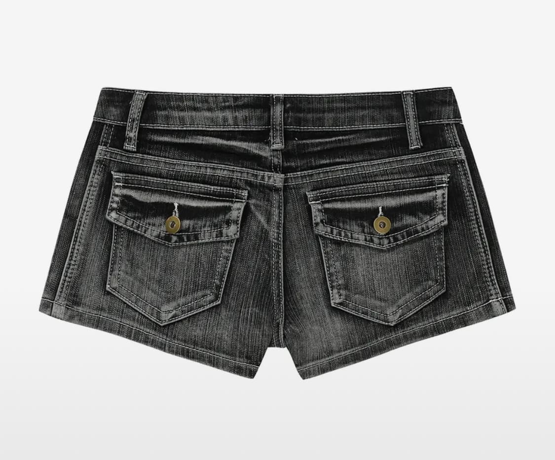 길라아카이브 TATTOOED GRAPHIC DENIM SHORTS 상품이미지2