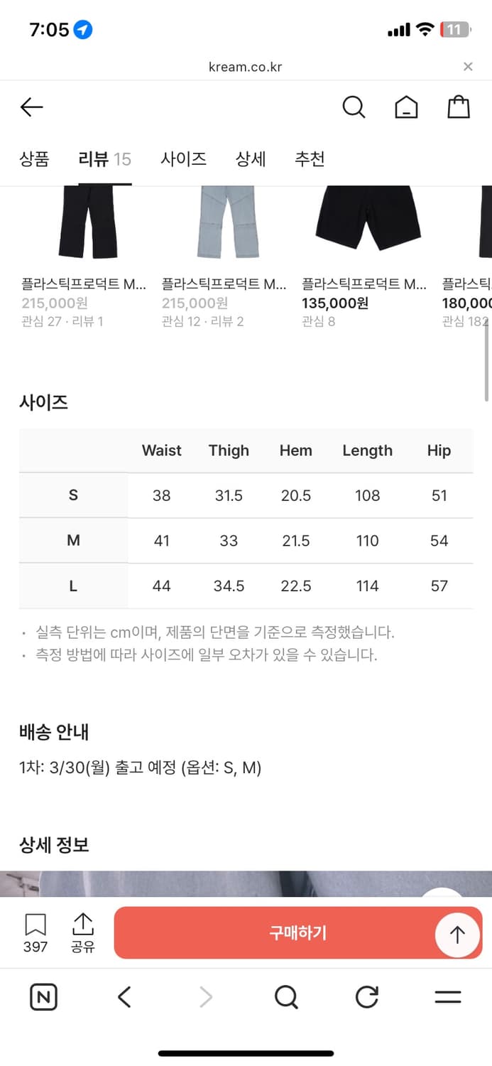 플라스틱프로덕트 페인터 데님 M 상품이미지4