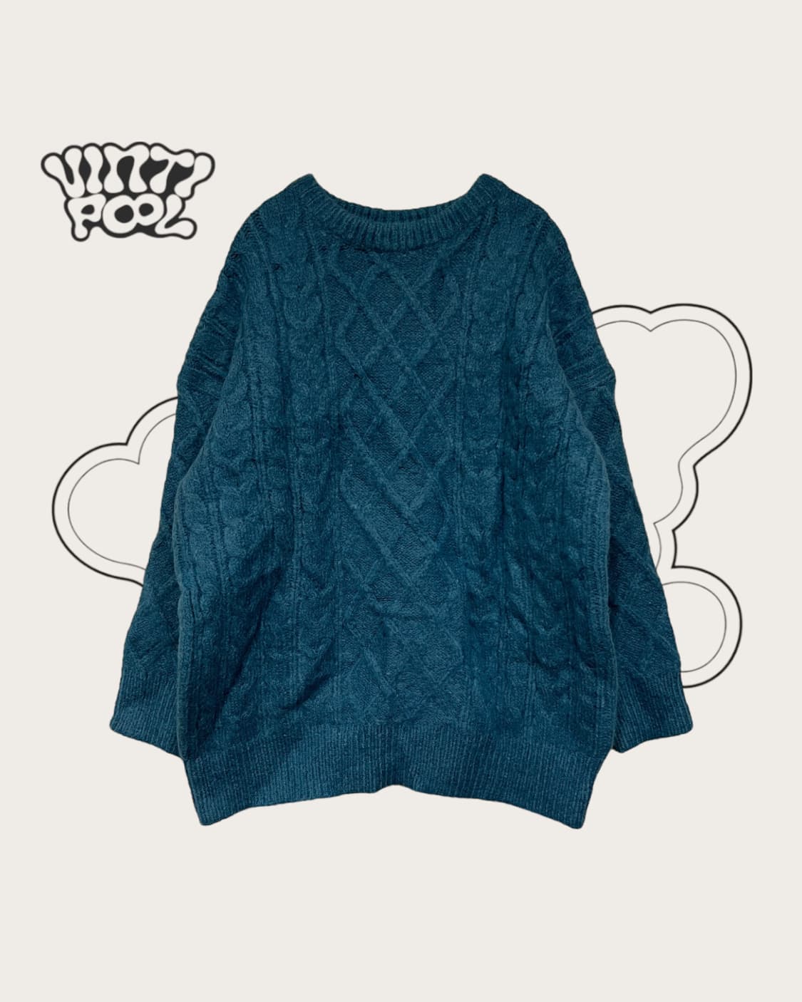 헤비 케이블 니트 OS 상품이미지1