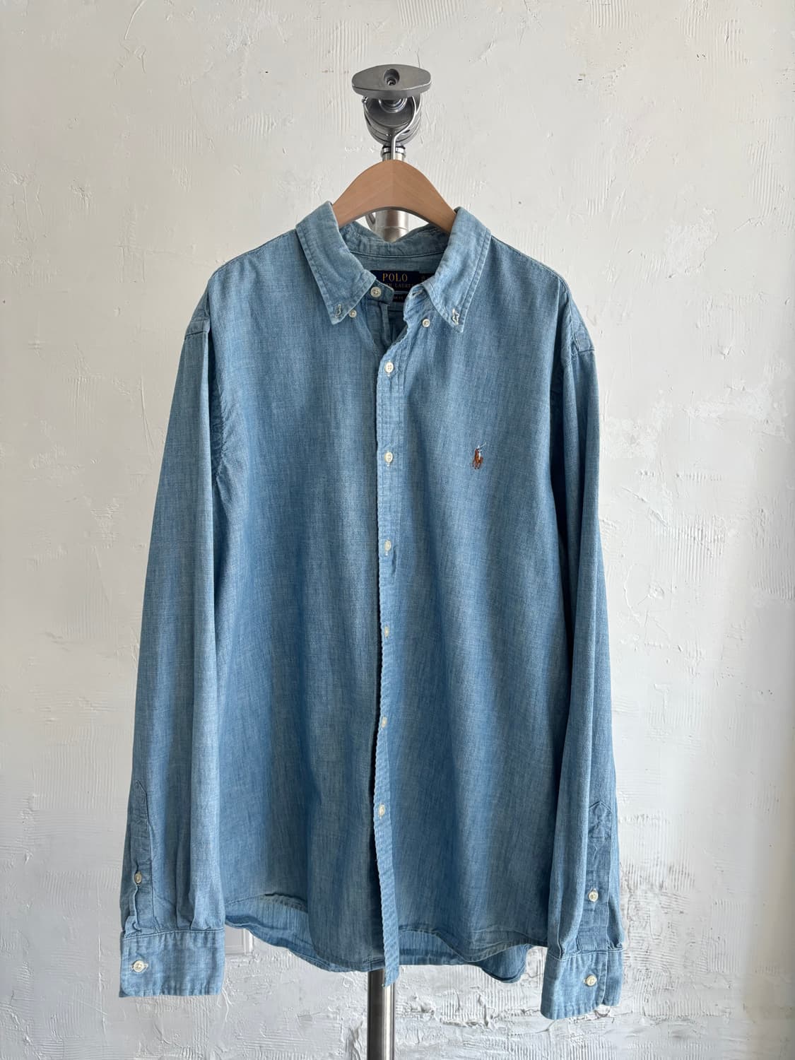 Polo 폴로 랄프로렌 QR신형 연청 클래식 핏 셔츠 상품이미지1