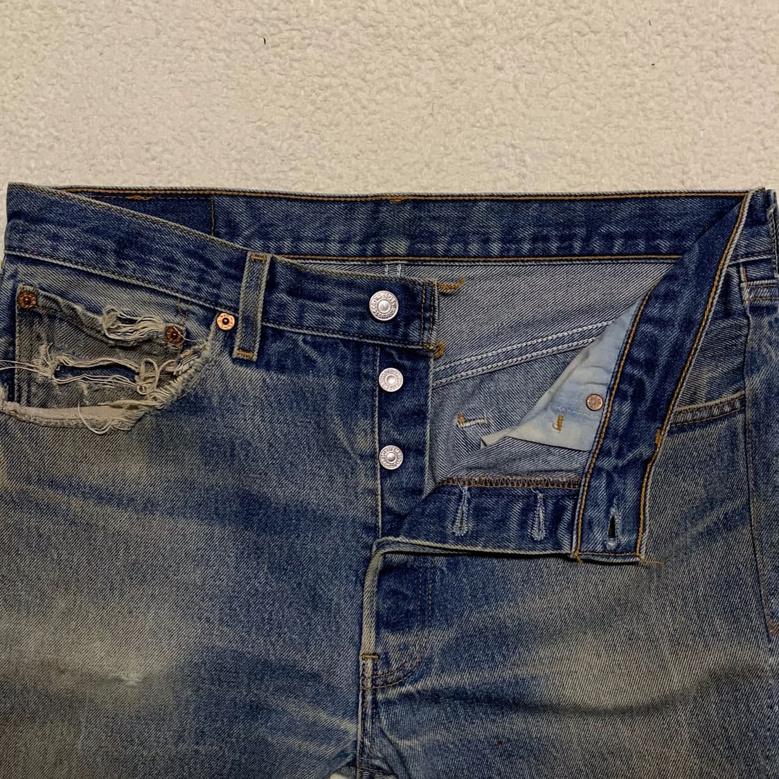 [34] 90's 리바이스 501 데님팬츠 발렌시아 555 공장 블랭크탭 상품이미지4