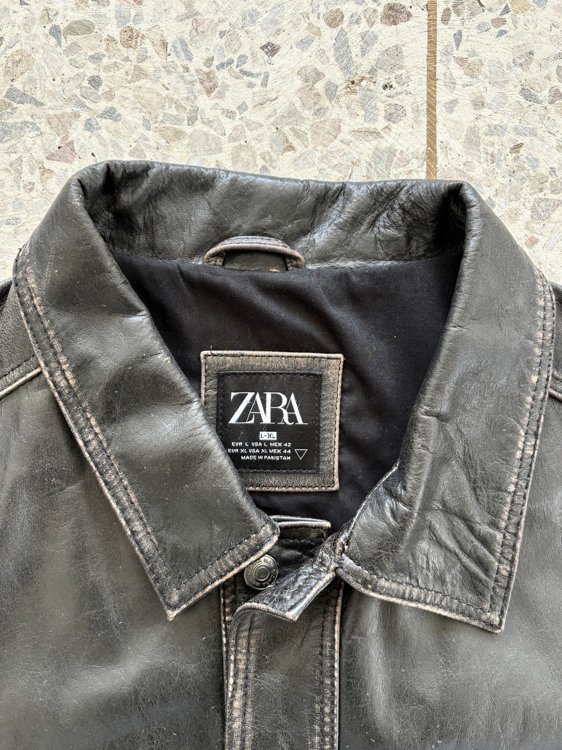 자라 투포켓 리얼레더 자켓 상품이미지8