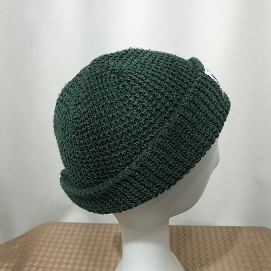 일본판 리 다크 그린 와플 니트 로고 패치 비니 P2011 상품이미지4