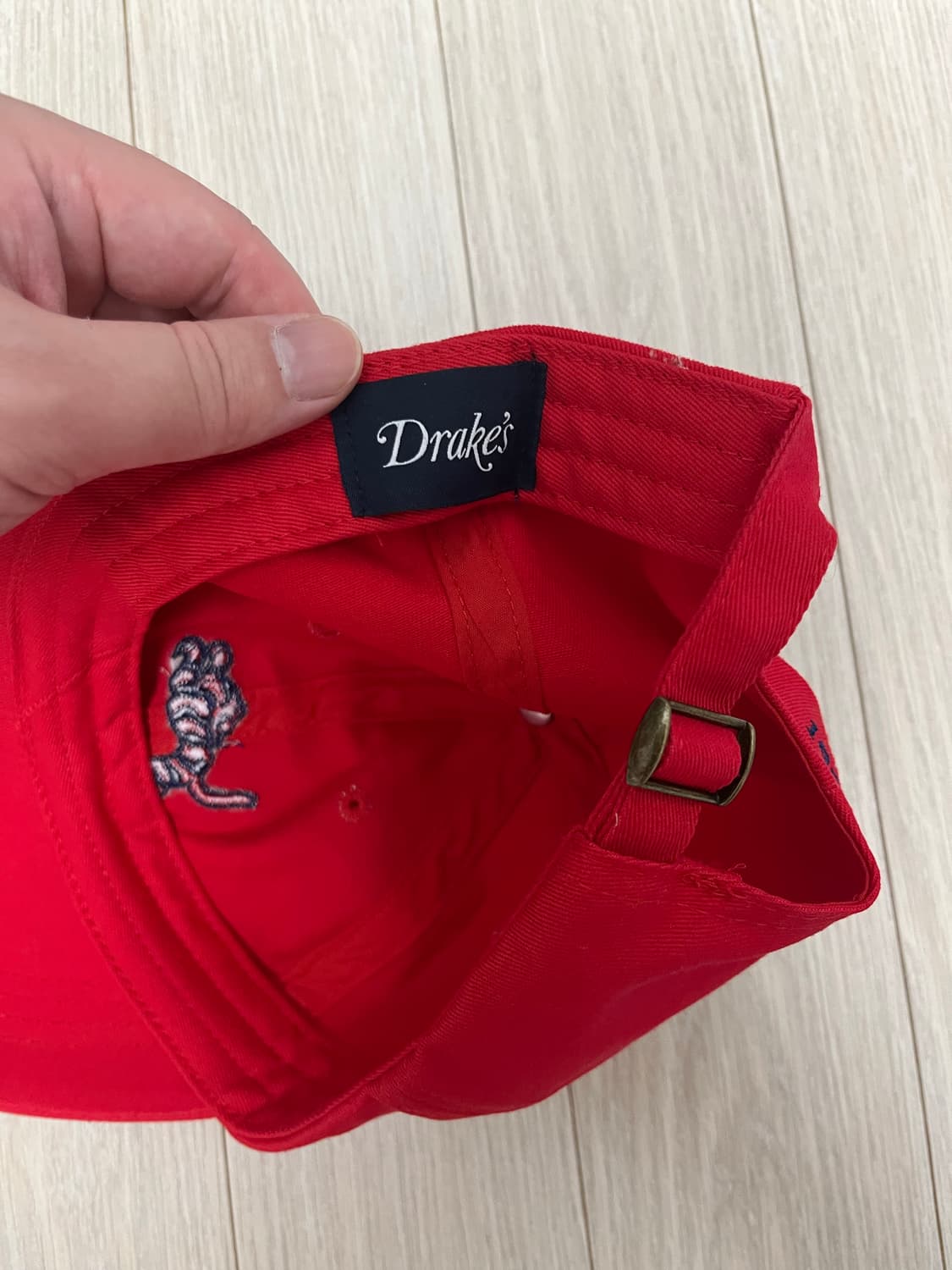 드레익스 레드 타이거 자수 볼캡 모자 상품이미지4