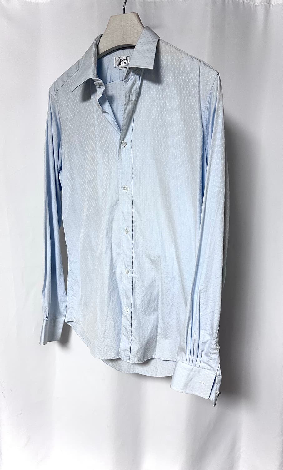Hermès  Light Blue Jacquard 시그니처 셔츠 상품이미지1