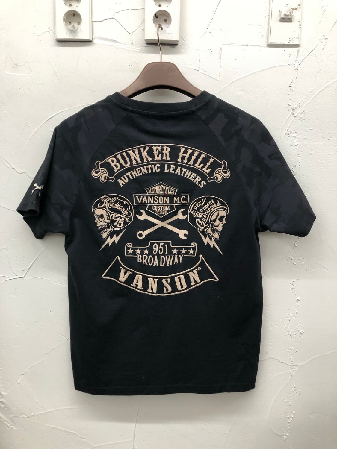 밴슨 카모 래글런 티셔츠 상품이미지1