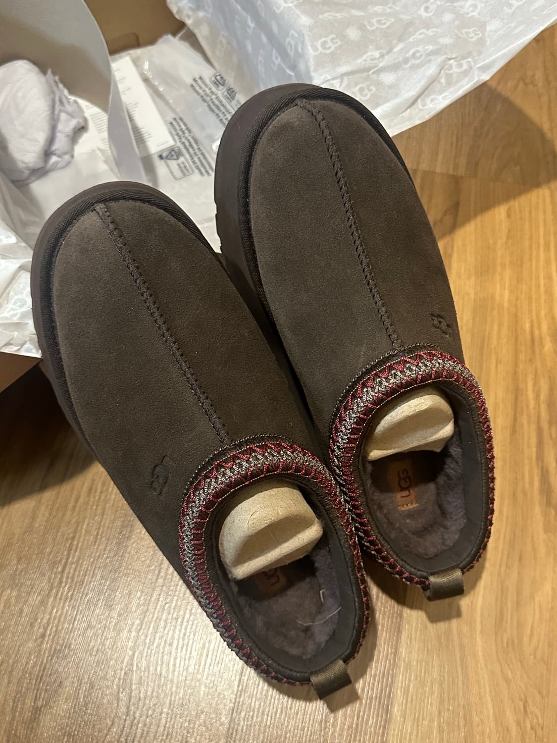 어그 배색 브레이드 플랫폼 슬리퍼 (타즈 II) - 더스티드 코코아 상품이미지1