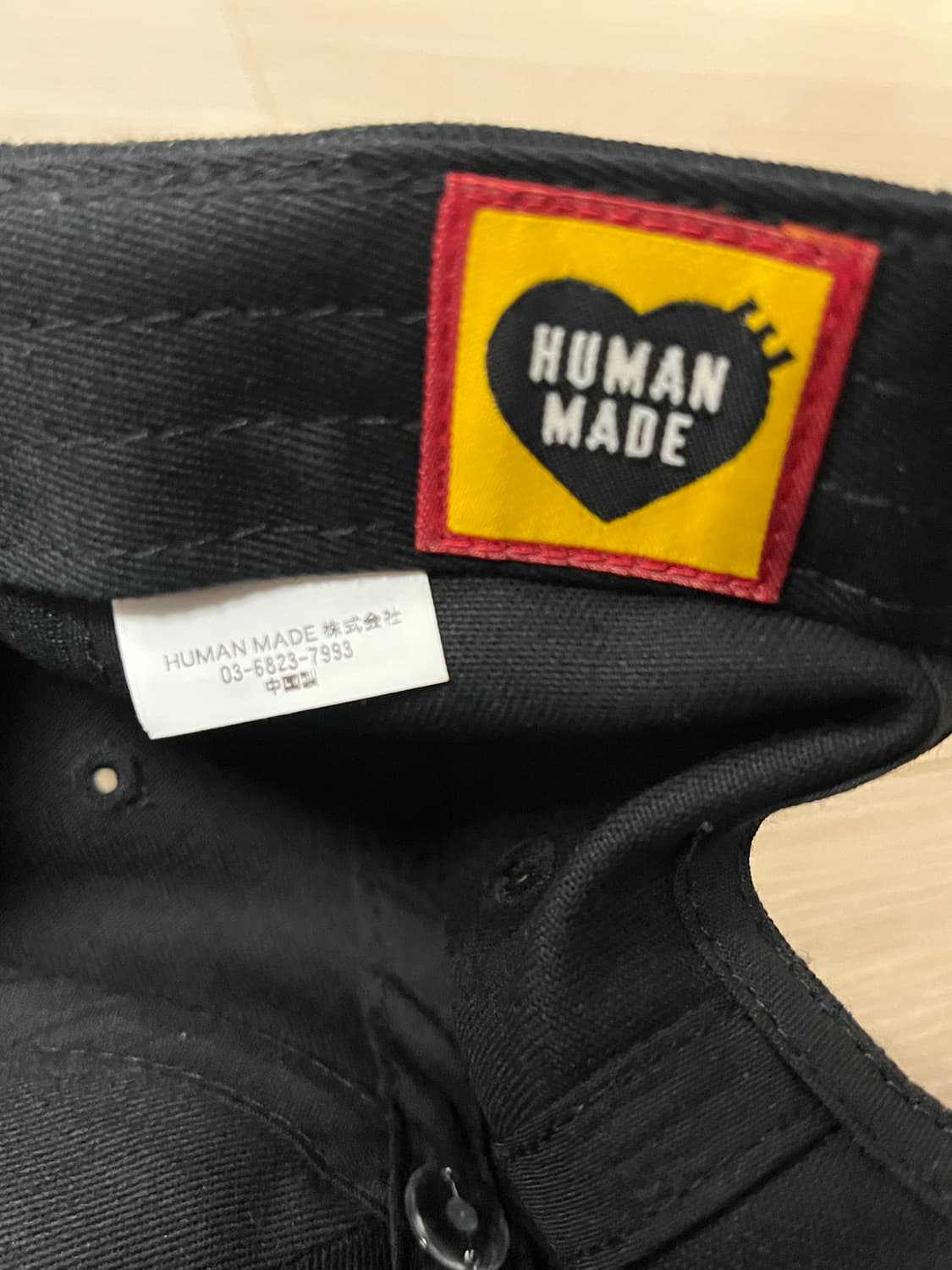 휴먼 메이드 6 패널 트윌 캡 블랙 상품이미지5