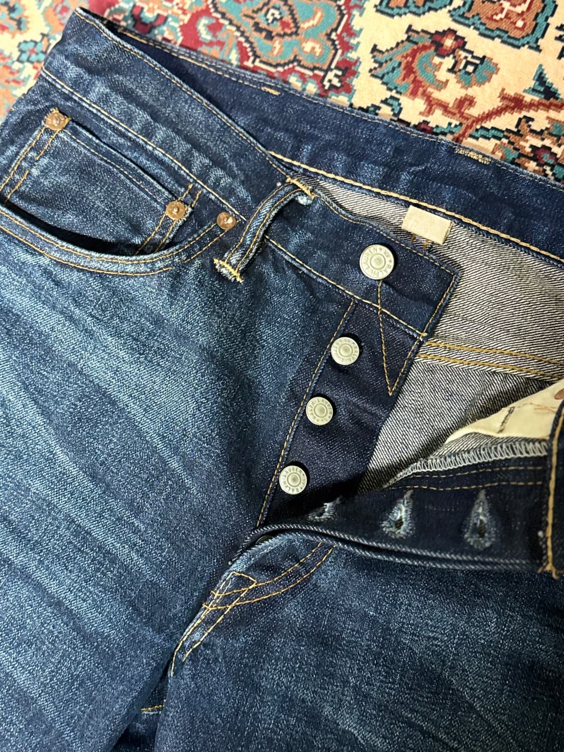 더블알엘 로우스트레이트 셀비지 데님팬츠 (30x30) 상품이미지4