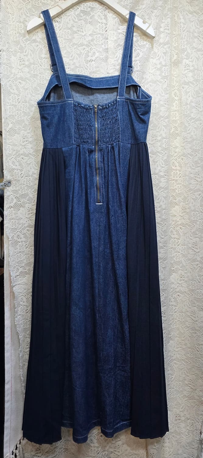 끈나시데님롱원피스 상품이미지2