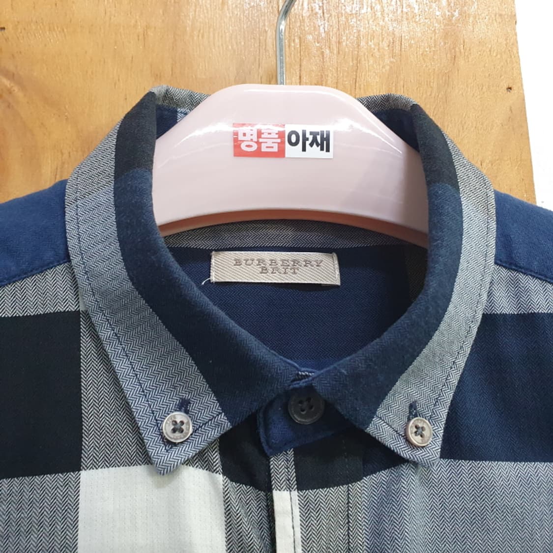 력서리 반팔 체크 남자셔츠(95) 상품이미지10