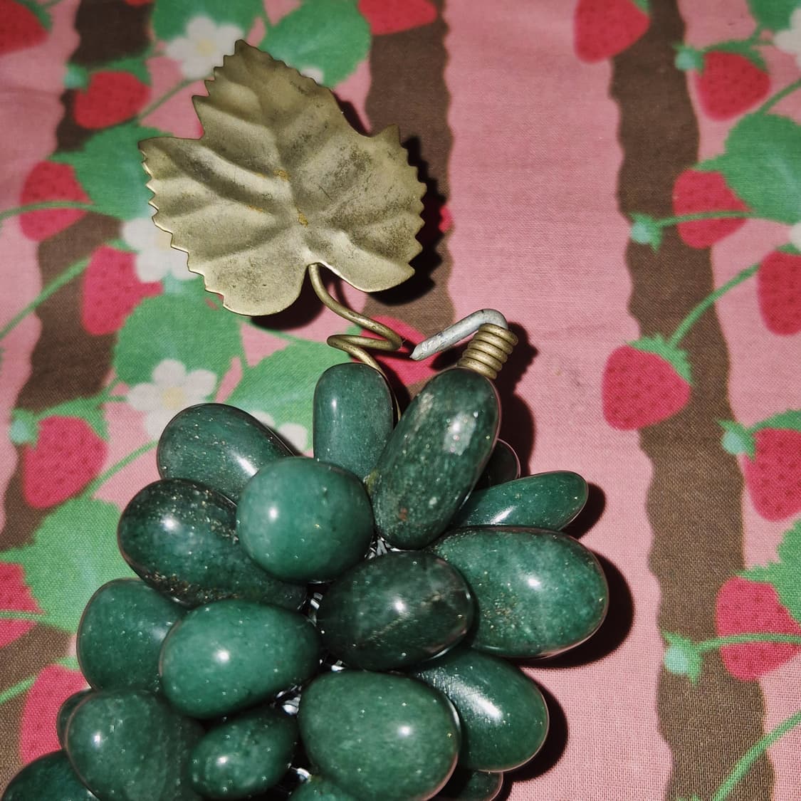 70s 브라질 아벤츄린 천연석 포도 오브제 상품이미지7