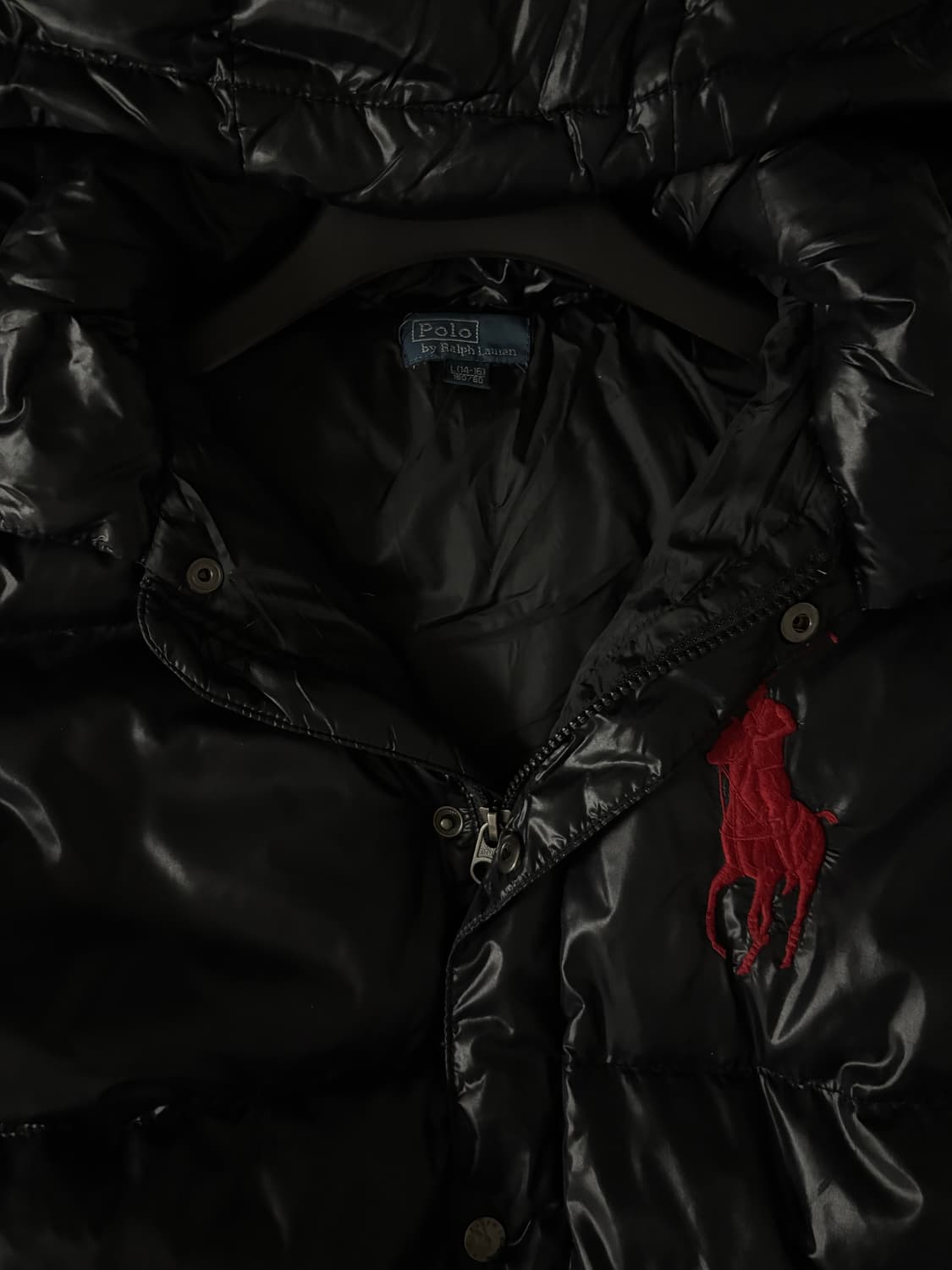 폴로 빅포니 유광 패딩 M 상품이미지3