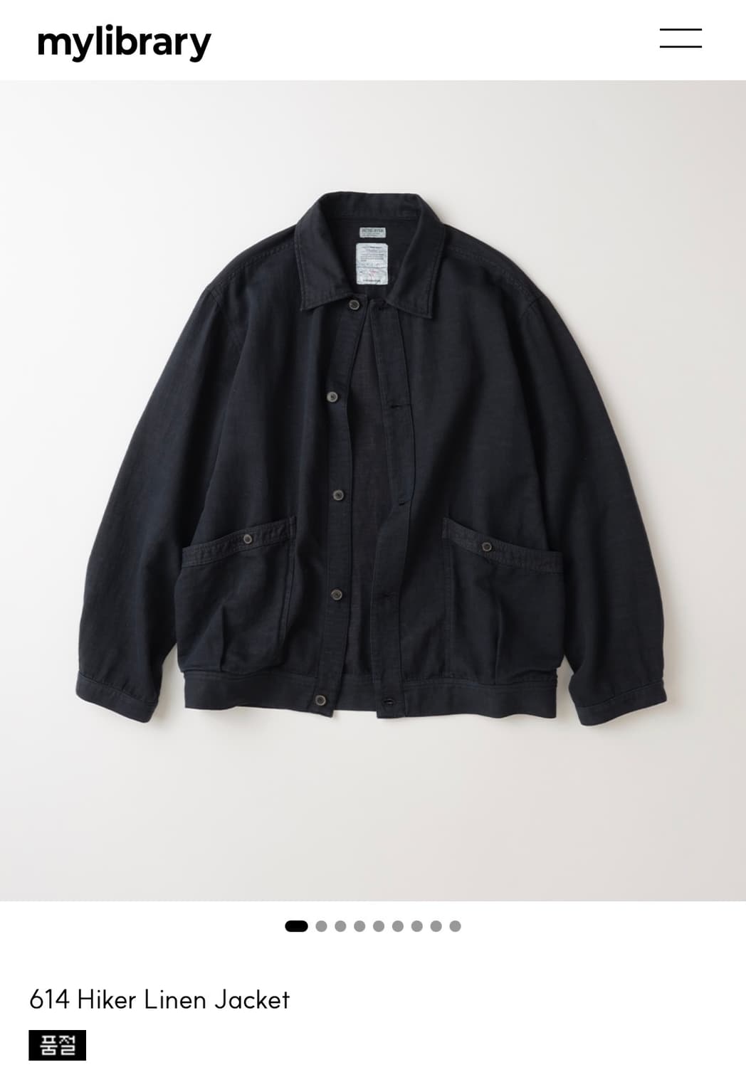 2) 마이라이브러리 614 Hiker Linen Jacket 상품이미지1