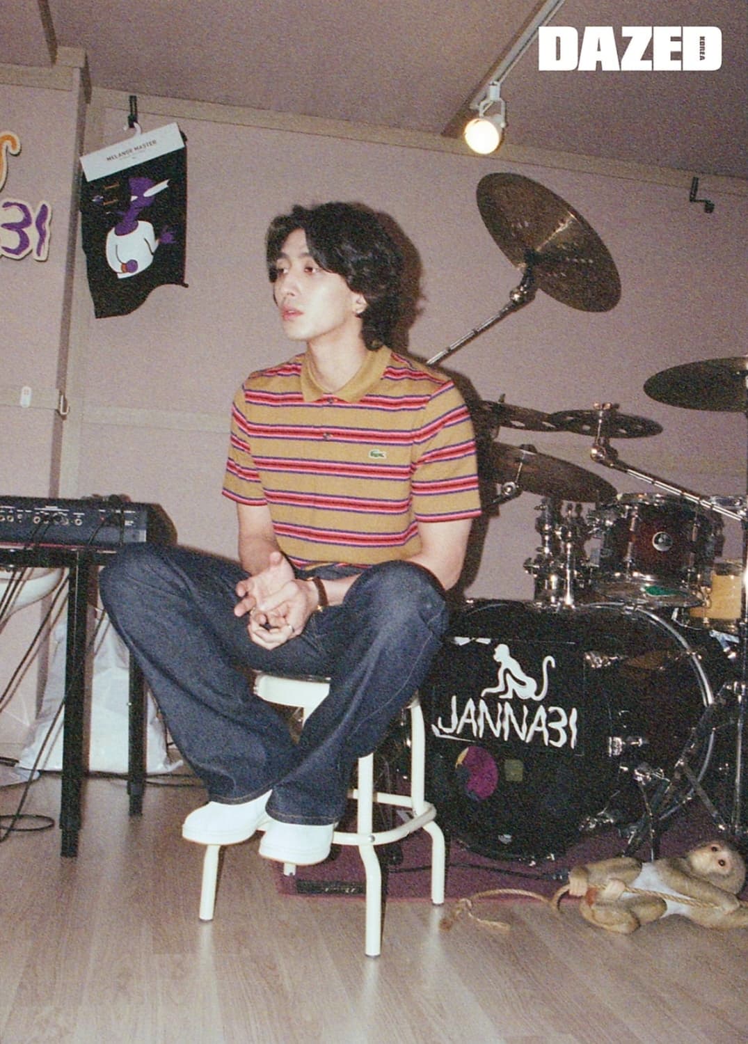 105) 라코스테 라이브 신형 스트라이프 코튼 폴로 셔츠 반팔 카라티 상품이미지1