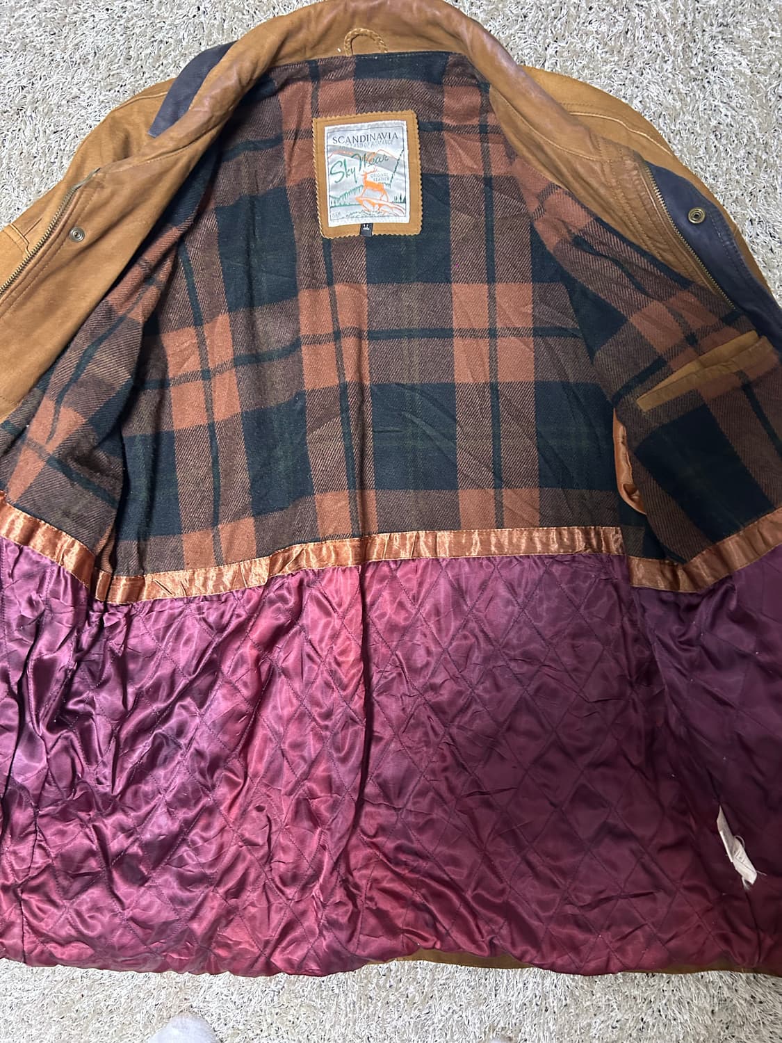 양가죽 자켓 사이즈 105-110 상품이미지5