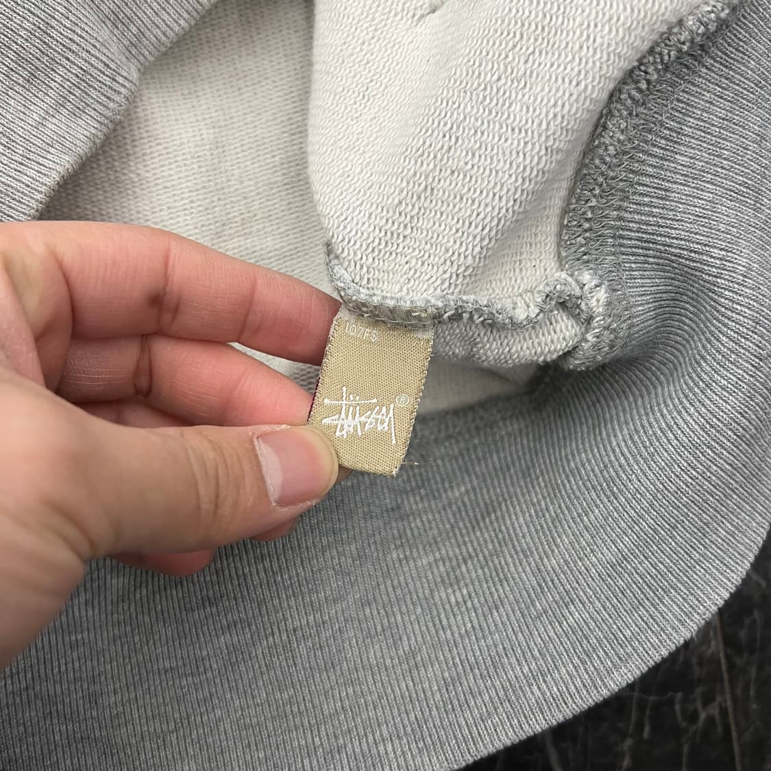 스투시 1980 베이직 로고 후드집업 그레이 상품이미지5