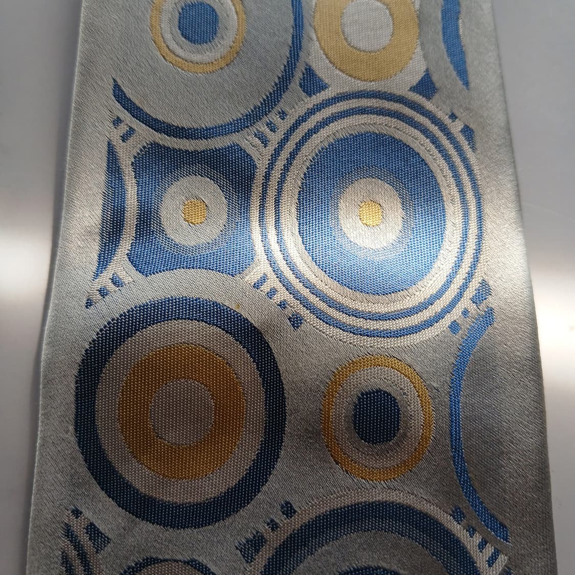 밀라숀 실크 블루 서클 패턴 넥타이 9.5cm A~B등급 A18362
 상품이미지6