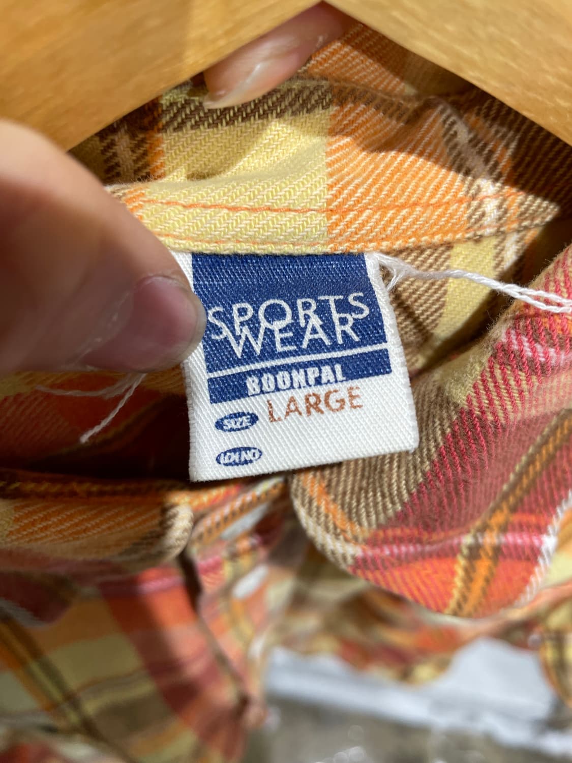 빈티지 히피 체크 셔츠 상품이미지6