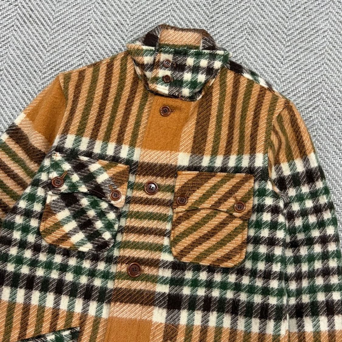 90s VAN Jacket 울 체크 자켓 v3146 상품이미지5