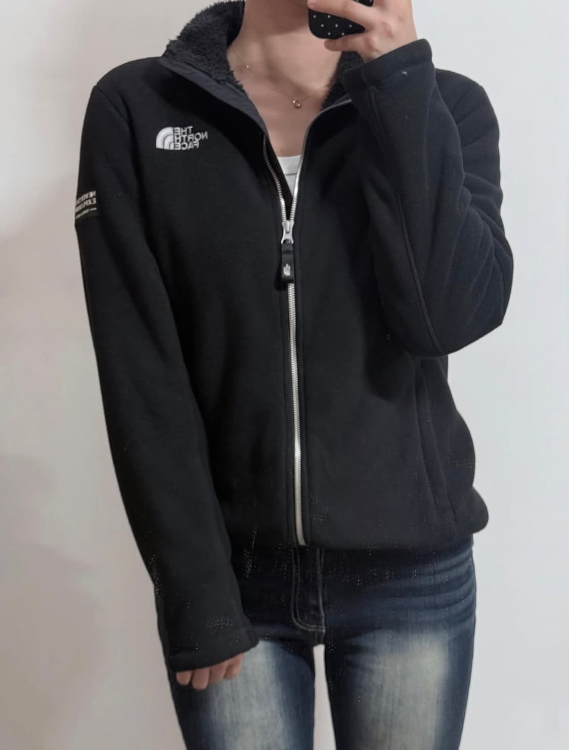 The North Face 노스페이스 블랙 후리스 집업 상품이미지1