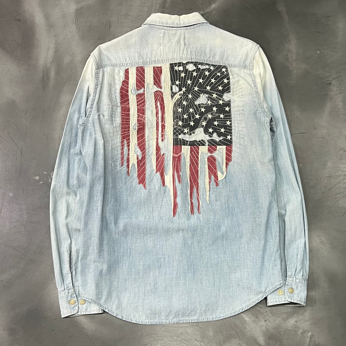  데님앤서플라이 워싱 데님 셔츠 y14469 상품이미지2