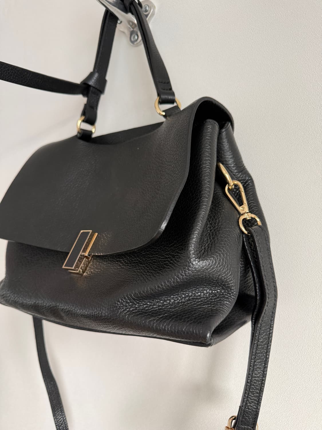 MADE IN ITALY 레더 크로스 토트백 상품이미지3