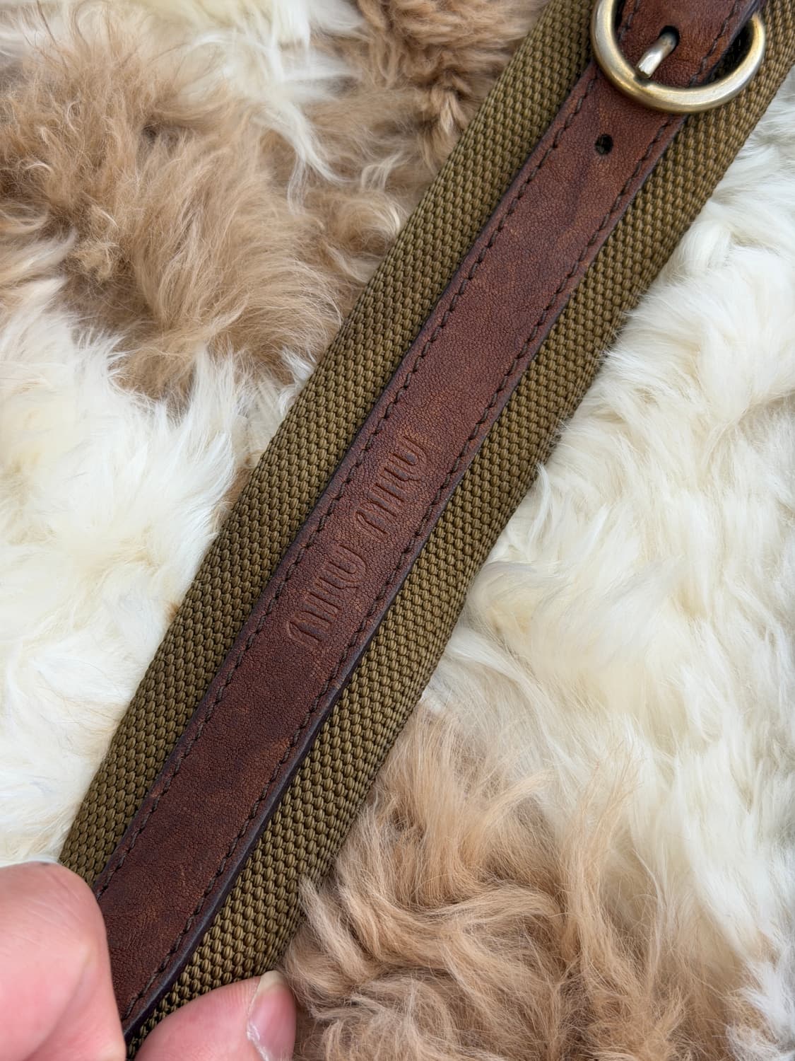 90s miu miu leather pocket bag 상품이미지8