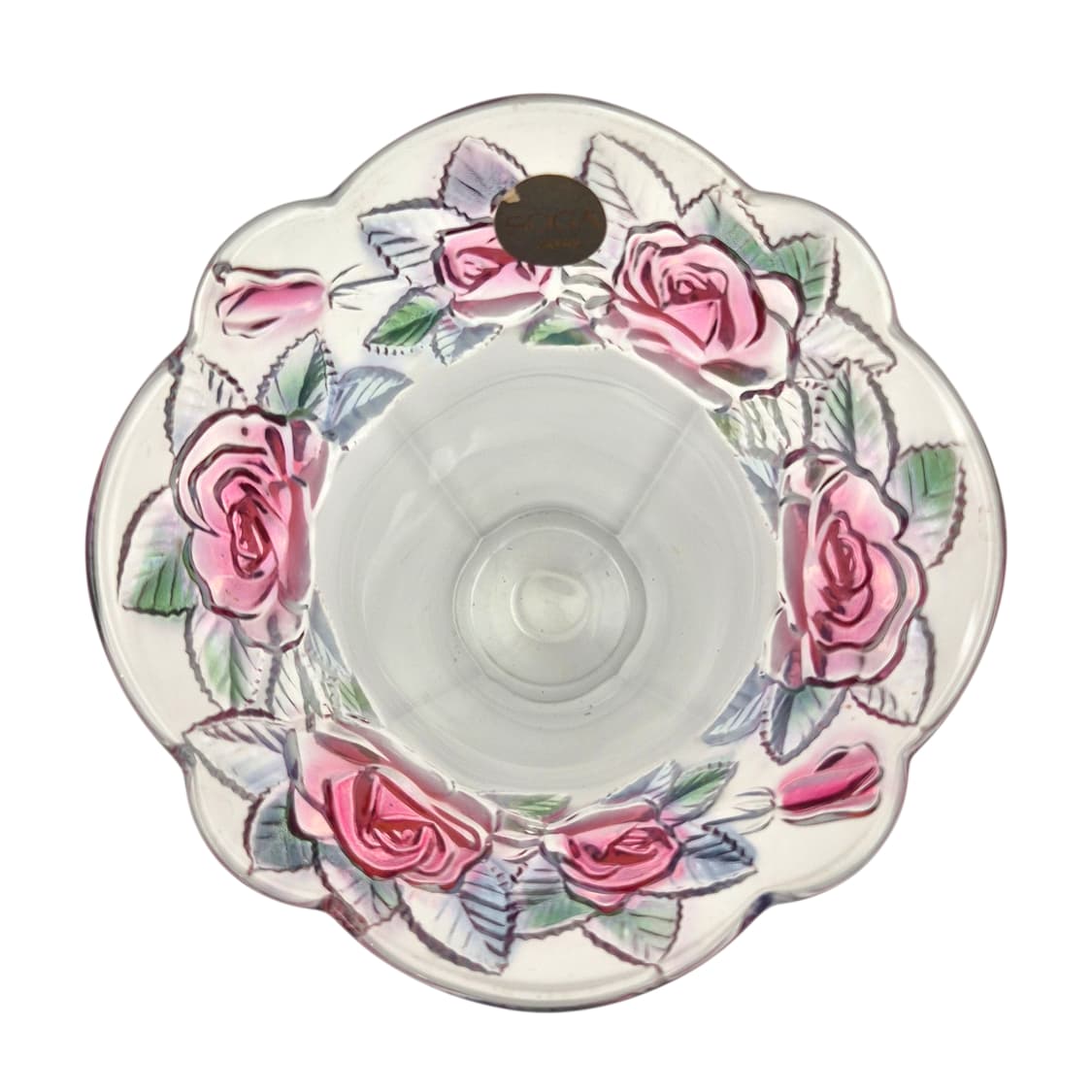 90s 소가 컬러 로즈 불투명 러플 기둥 꽃병 상품이미지3