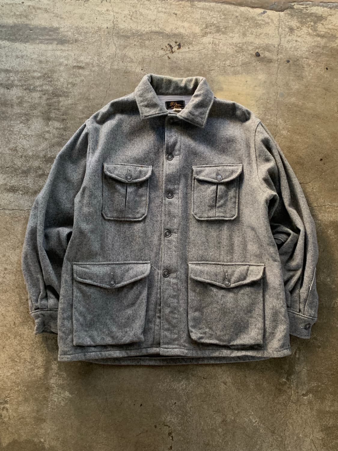 50s 엘엘빈 울 아웃팅 셔츠 상품이미지1