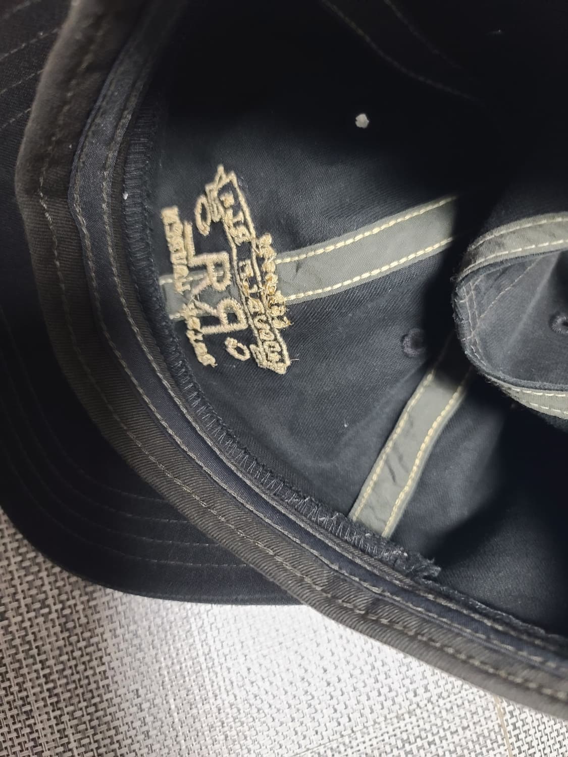 더블알엘 볼캡 RRL 모자 블랙 상품이미지5