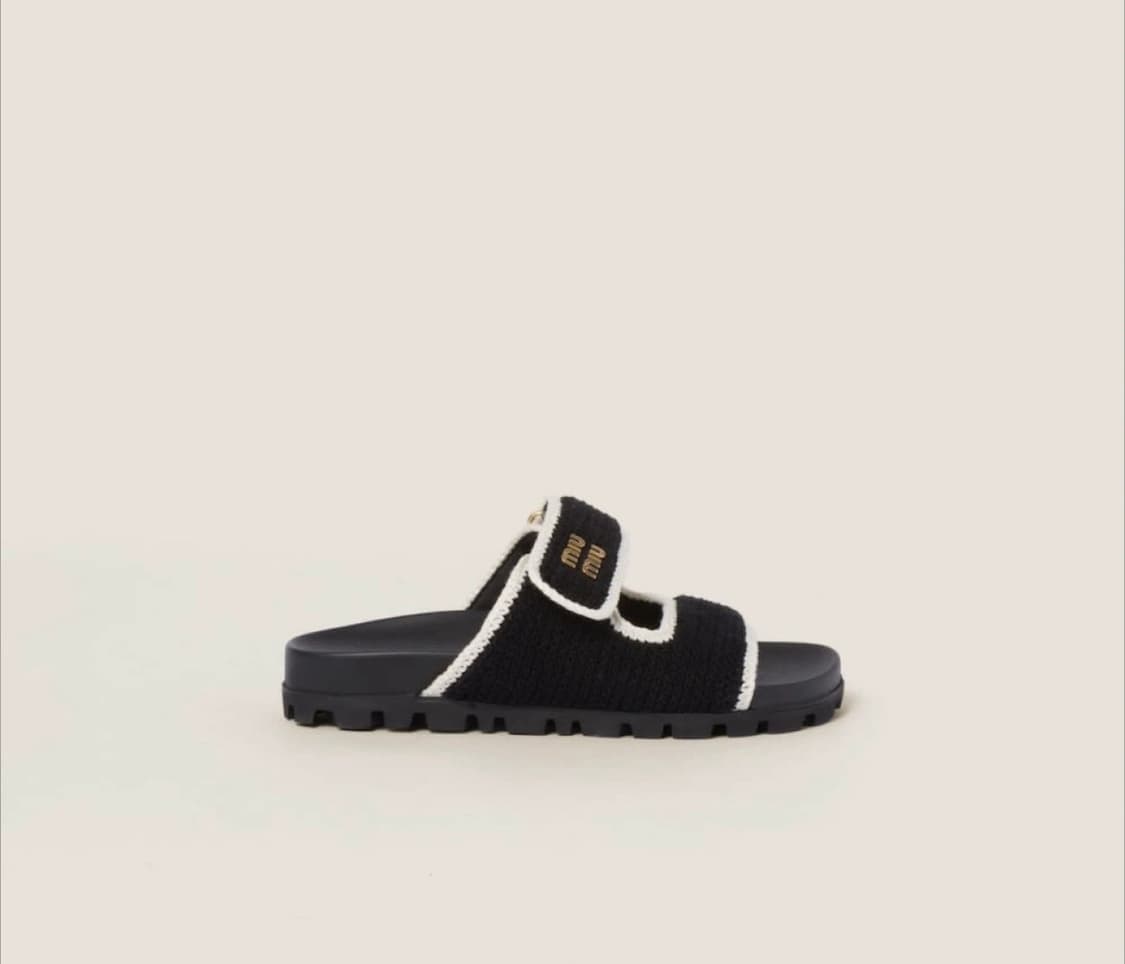 미우미우 크로셰 니트 샌들 36 상품이미지2