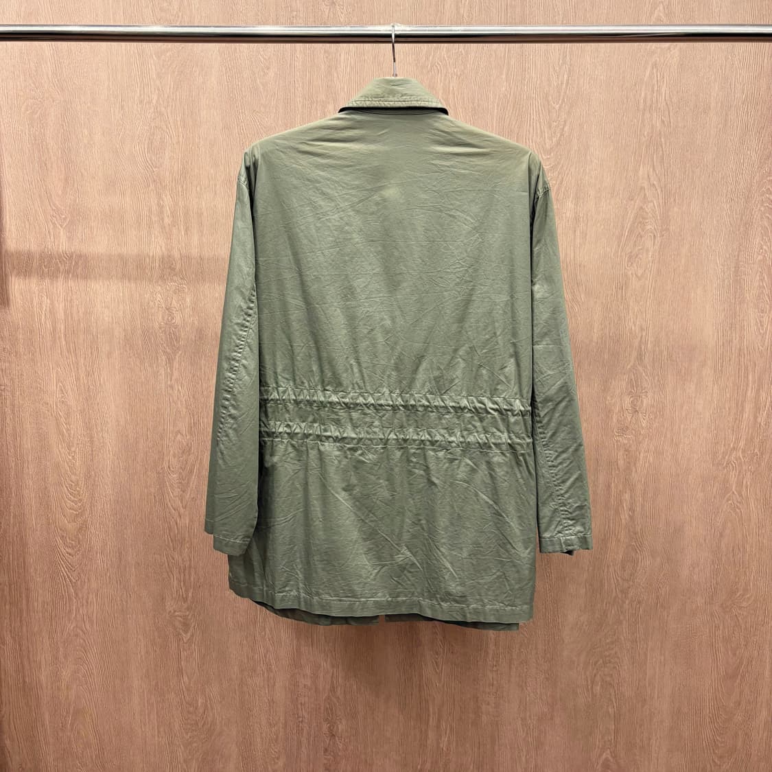 모스키노 진스 미디 집업 자켓 사이드 지퍼 포켓 안감 메쉬 디테일 카키 상품이미지3