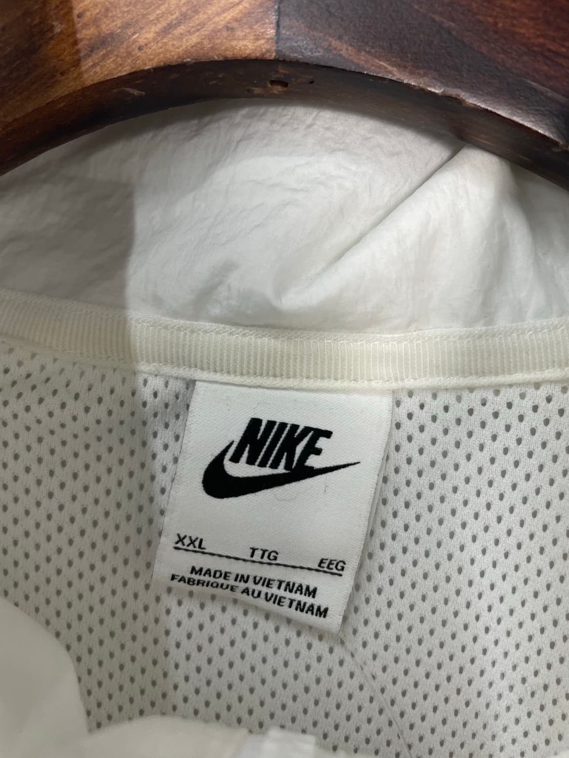 나이키 우븐 백로고 화이트 바람막이 자켓 H1537 상품이미지7