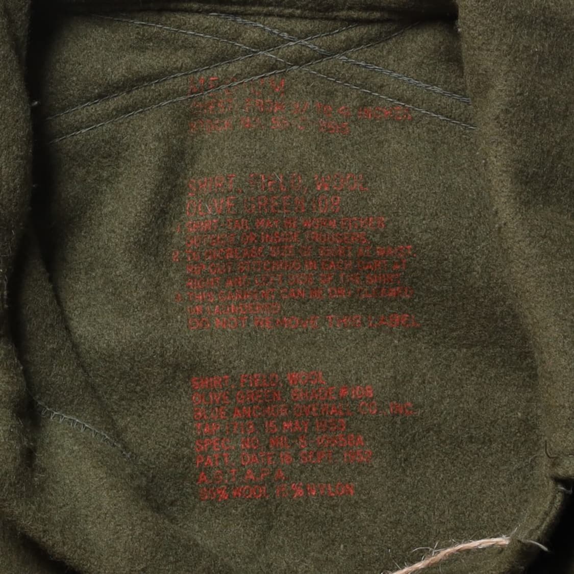 US Military Original Wool Field Shirt 

 상품이미지7