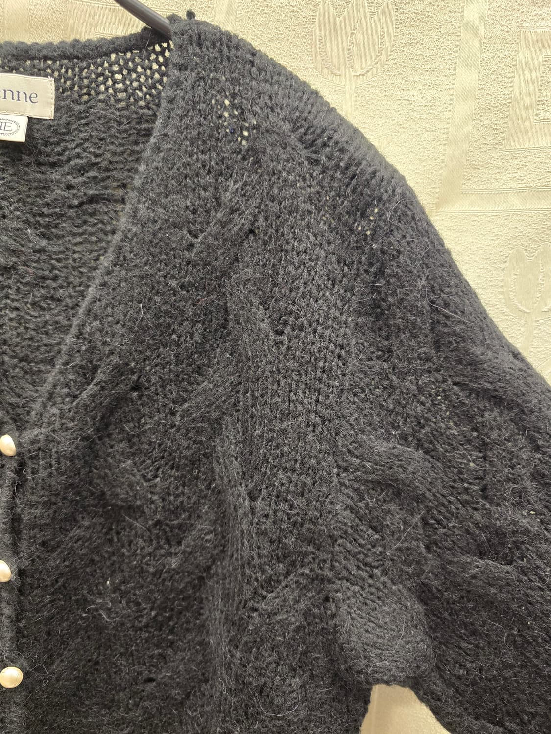 시엔느 캐롤라인 울 가디건 블랙 55~66 상품이미지4