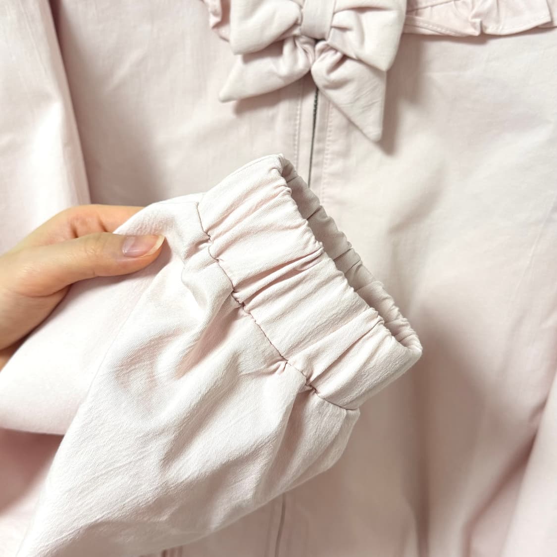 [새상품] 쎄무아듀 리본 프릴 자켓 상품이미지5