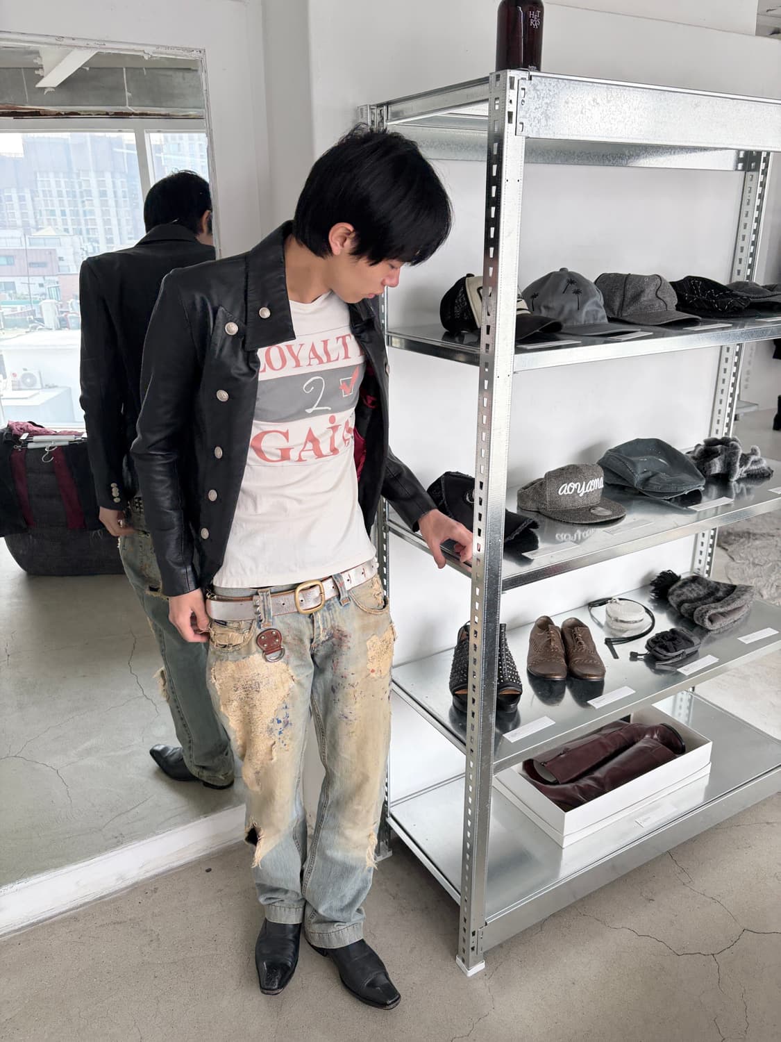 노아이디 나플레옹 레더 자켓 상품이미지5