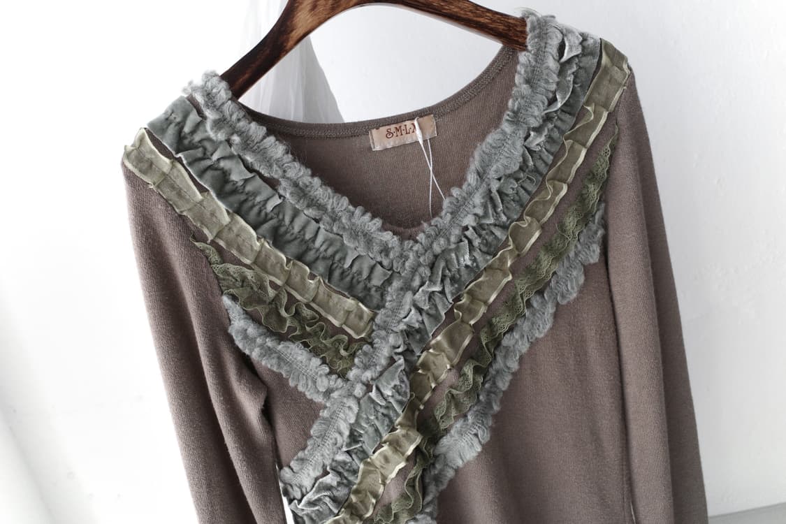 frill fur long sleeve 상품이미지3